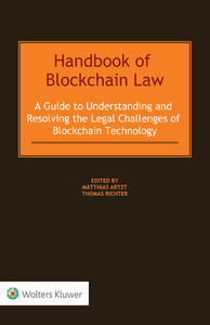 Handbook Of Blockchain Law edito da Kluwer Law International