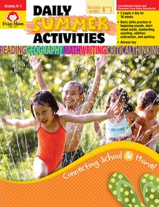 Daily Summer Activities, Moving from K to 1st Grade di Jo Ellen Moore, Evan-Moor Educational Publishers edito da Evan-Moor Educational Publishers