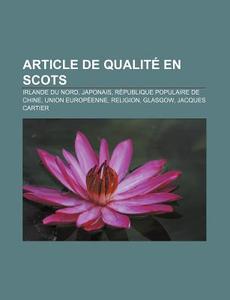 Article De Qualit En Scots: Irlande Du di Source Wikipedia edito da Books LLC, Wiki Series