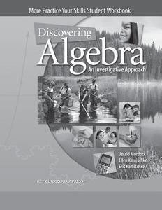Discovering Algebra Student Wkbk: Investigative Approach di Jerald Murdock edito da Springer
