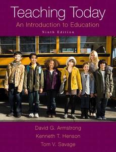 Teaching Today: An Introduction to Education, Enhanced Pearson Etext -- Access Card di David G. Armstrong, Kenneth T. Henson, Tom V. Savage edito da Pearson