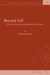 Beyond Self di Laszlo Zsolnai edito da Lang, Peter