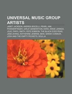 Universal Music Group Artists: Janet Jac di Books Llc edito da Books LLC, Wiki Series