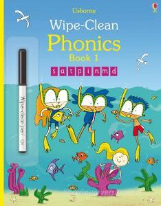 Wipe-Clean Phonics Book 1 di Mairi MacKinnon edito da Usborne Publishing Ltd