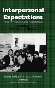 Interpersonal Expectations edito da Cambridge University Press