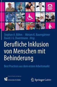 Berufliche Inklusion von Menschen mit Behinderung edito da Springer-Verlag GmbH