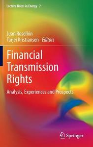 Financial Transmission Rights edito da Springer London