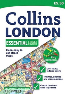 London Essential Streetfinder Atlas di Collins UK edito da Harpercollins Publishers