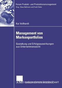 Management von Markenportfolios di Kai Vollhardt edito da Deutscher Universitätsverlag