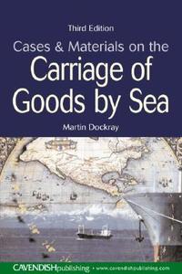 Cases and Materials on the Carriage of Goods by Sea di Martin Dockray edito da ROUTLEDGE CAVENDISH