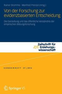 Von der Forschung zur evidenzbasierten Entscheidung edito da Springer Fachmedien Wiesbaden