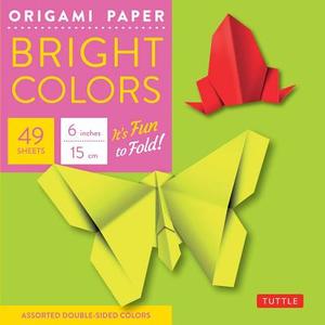 Origami Paper - Bright Colors - 6" - 49 Sheets edito da Tuttle Publishing