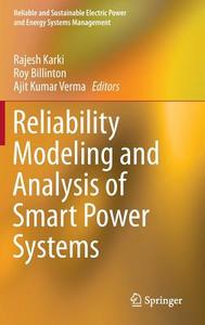 Reliability Modeling and Analysis of Smart Power Systems edito da Springer India