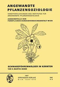 Schwarzf Hrenw Lder In K Rnten di H Martin-Bosse edito da Springer Verlag Gmbh