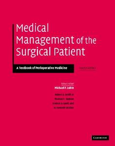 Medical Management Of The Surgical Patient edito da Cambridge University Press