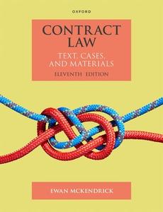 Contract Law di Ewan McKendrick edito da Oxford University Press