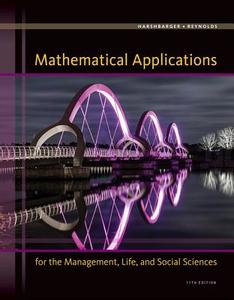 Mathematical Applications for the Management, Life, and Social Sciences di Ronald J. Harshbarger, James J. Reynolds edito da Cengage Learning, Inc