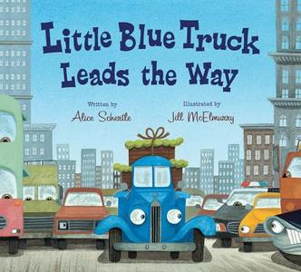 Little Blue Truck Leads The Way Board Book di Schertle Alice Schertle edito da Hmh Books
