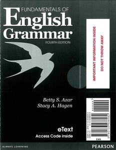 Fundamentals Of English Grammar Etext With Audio; Without Answer Key (access Card) di Betty Schrampfer Azar, Stacy A. Hagen edito da Pearson Education (us)