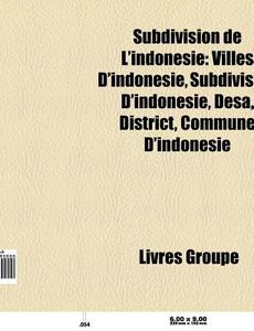 Subdivision De L'indon Sie: Villes D'ind di Livres Groupe edito da Books LLC, Wiki Series