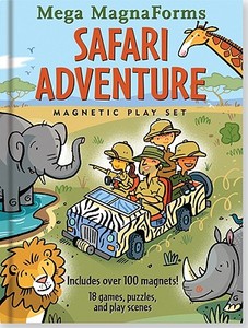 Safari Adventure Mega MagnaForms: A Magnetic Play Set for Playful Adventurers of All Ages [With Magnetic Board and Over 100 Magnets] di Sarah Jane Bryan, Suzanne Beilenson edito da Peter Pauper Press