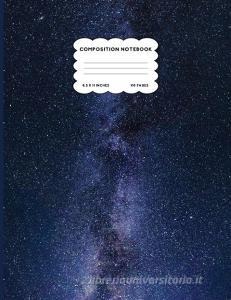 Composition Notebook | Wide Ruled Space Galaxy Notebook | Milky Way Composition Notebook |Large 8.5 x 11 - College Ruled 110 pages di Zebra edito da zeBra