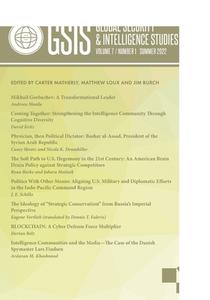 Global Security and Intelligence Studies: Volume 7, Number 1, Summer 2022 di Carter Matherly edito da WESTPHALIA PR