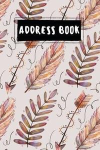 Address Book: Boho Watercolor Arrow - Address Book with Tabs and Alphabetical for Record Over 300+ Contact, Mobile, Social Media: Sm di The Master Address Book edito da Createspace Independent Publishing Platform