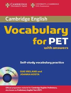 Cambridge Vocabulary For Pet Student Book With Answers And Audio Cd di Sue Ireland, Joanna Kosta edito da Cambridge University Press