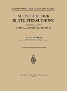 Methodik der Blutuntersuchung di A. von Donarus, Leo Langenstein edito da Springer Berlin Heidelberg