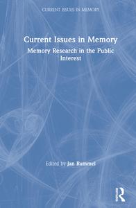 Current Issues In Memory edito da Taylor & Francis Ltd
