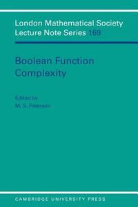 Boolean Function Complexity edito da Cambridge University Press