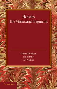 Herodas edito da Cambridge University Press