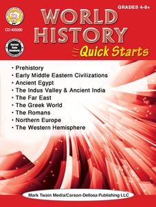 World History Quick Starts Workbook, Grades 4 - 12 di Wendi Silvano edito da MARK TWAIN MEDIA