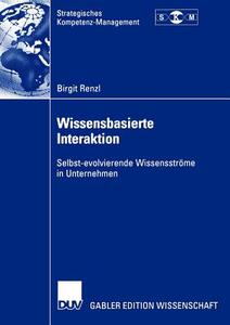 Wissensbasierte Interaktion di Birgit Renzl edito da Deutscher Universitätsverlag