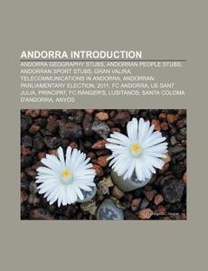 Andorra Introduction: Transport In Andor di Books Llc edito da Books LLC, Wiki Series