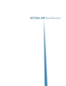 Actual Air di David Berman edito da Drag City