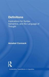 Definitions di Annabel Cormack edito da Routledge