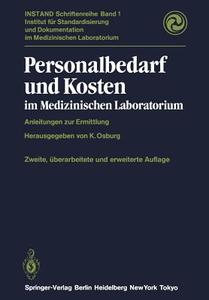 Personalbedarf und Kosten im Medizinischen Laboratorium edito da Springer Berlin Heidelberg