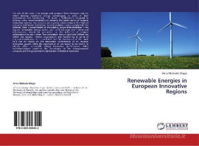 Renewable Energies in European Innovative Regions di Anna Michaela Migge edito da LAP Lambert Academic Publishing