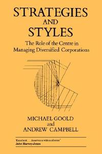 Goold, M: Strategies and Styles di Michael Goold edito da Blackwell Publishers