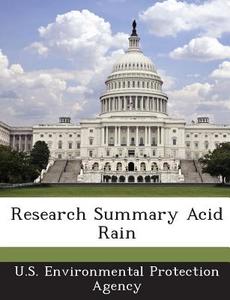 Research Summary Acid Rain edito da Bibliogov