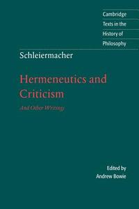 Schleiermacher di Friedrich Schleiermacher edito da Cambridge University Press