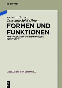 Formen und Funktionen edito da Gruyter, Walter de GmbH