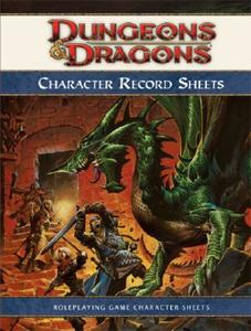 Character Record Sheets di Wizards RPG Team edito da Wizards Of The Coast
