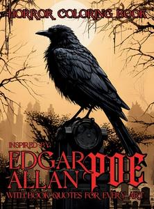 Gothic Horror Coloring Book for Adults Inspired by Edgar Allan Poe's Literature di Gargoyle Collective edito da LIGHTNING SOURCE INC
