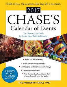 Chase's Calendar of Events 2017 di Editors of Chase's edito da Rowman & Littlefield