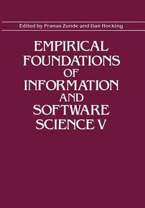 Empirical Foundations of Information and Software Science V edito da Springer US