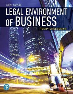Mylab Business Law with Pearson Etext -- Access Card -- For Legal Environment of Business: Online Commerce, Ethics, and  di Henry R. Cheeseman edito da PEARSON