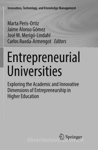 Entrepreneurial Universities edito da Springer International Publishing